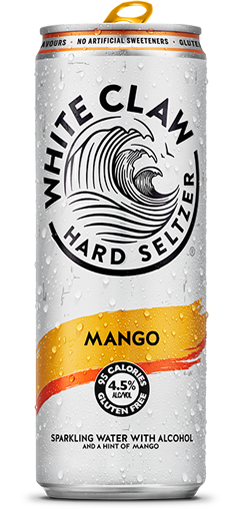 Can of Mango White Claw Hard Seltzer